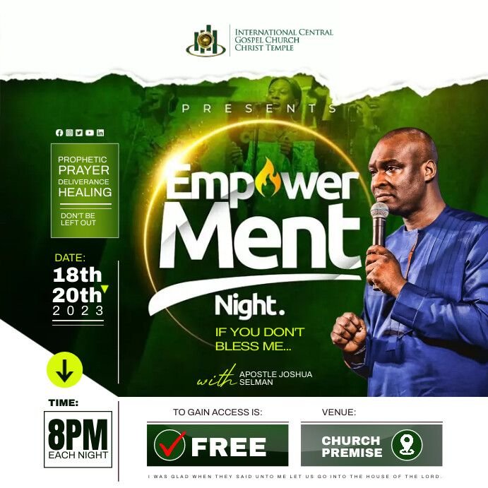 church event flyer